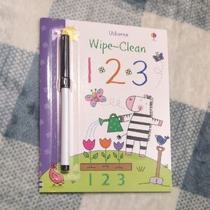 Usborne Mini Wipe Clean Book 1 2 3